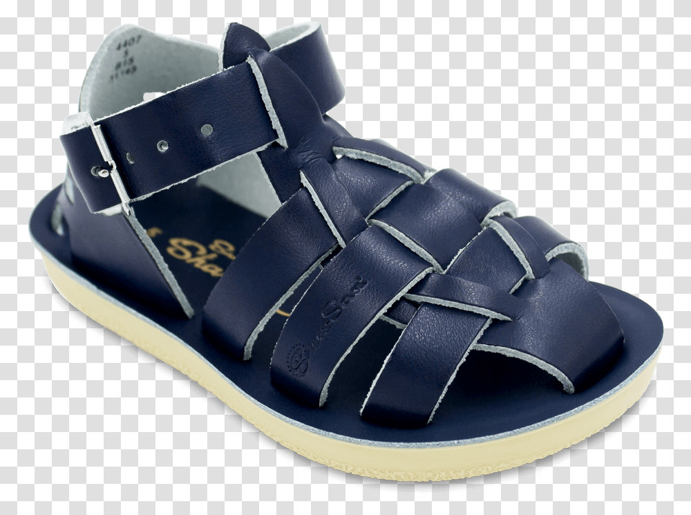 Baby Sized Shark Sandal In Navy Color Saltwater Sandals, Apparel, Footwear, Shoe Transparent Png
