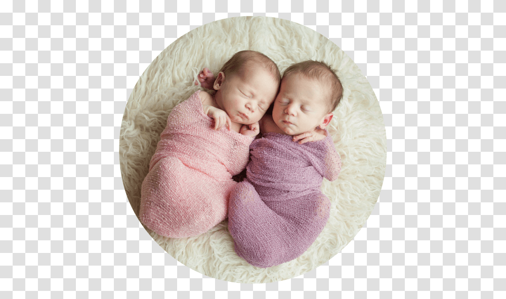 Baby Sleeping Hd Circle, Newborn, Person, Human, Crib Transparent Png