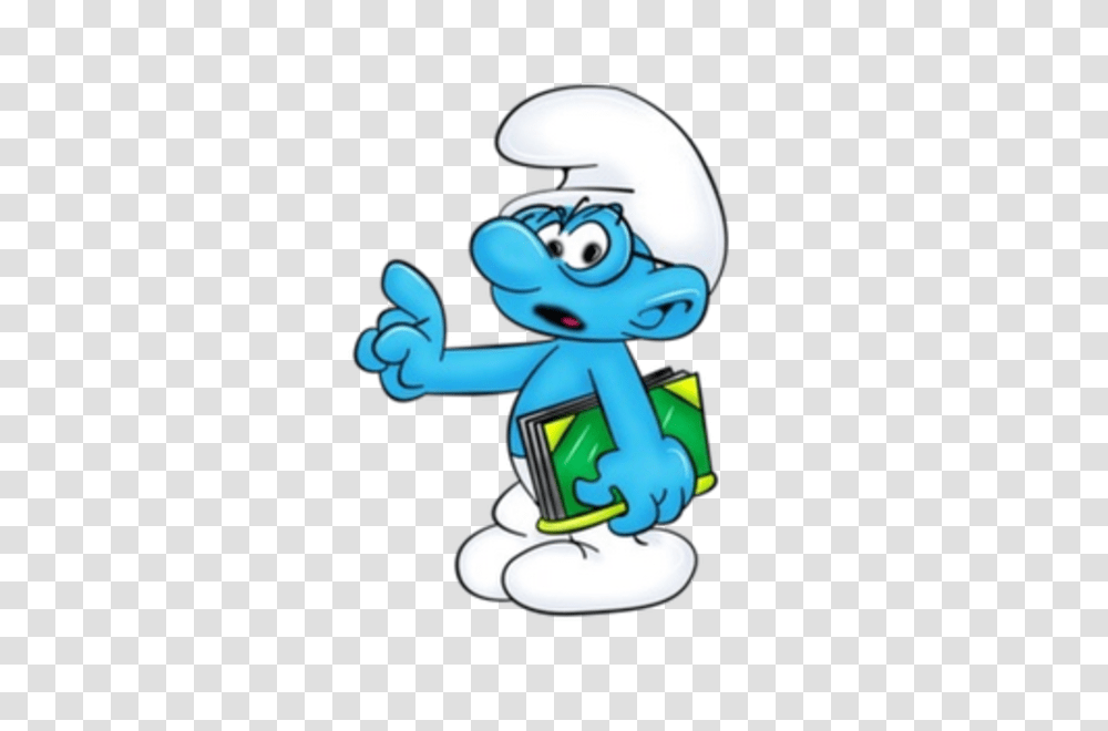 Baby Smurf Carrying Book Free Images, Toy, Animal, Amphibian, Wildlife Transparent Png