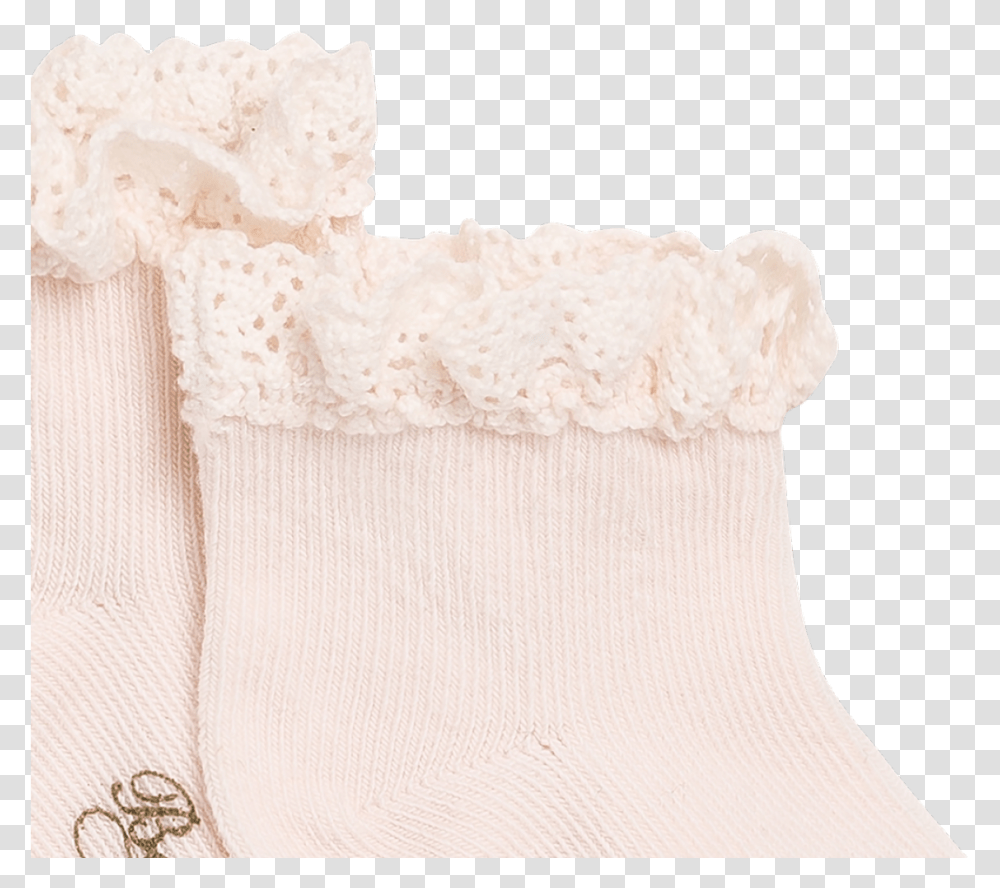 Baby Socks With Lace Milk White Lace, Stocking, Rug, Apparel Transparent Png