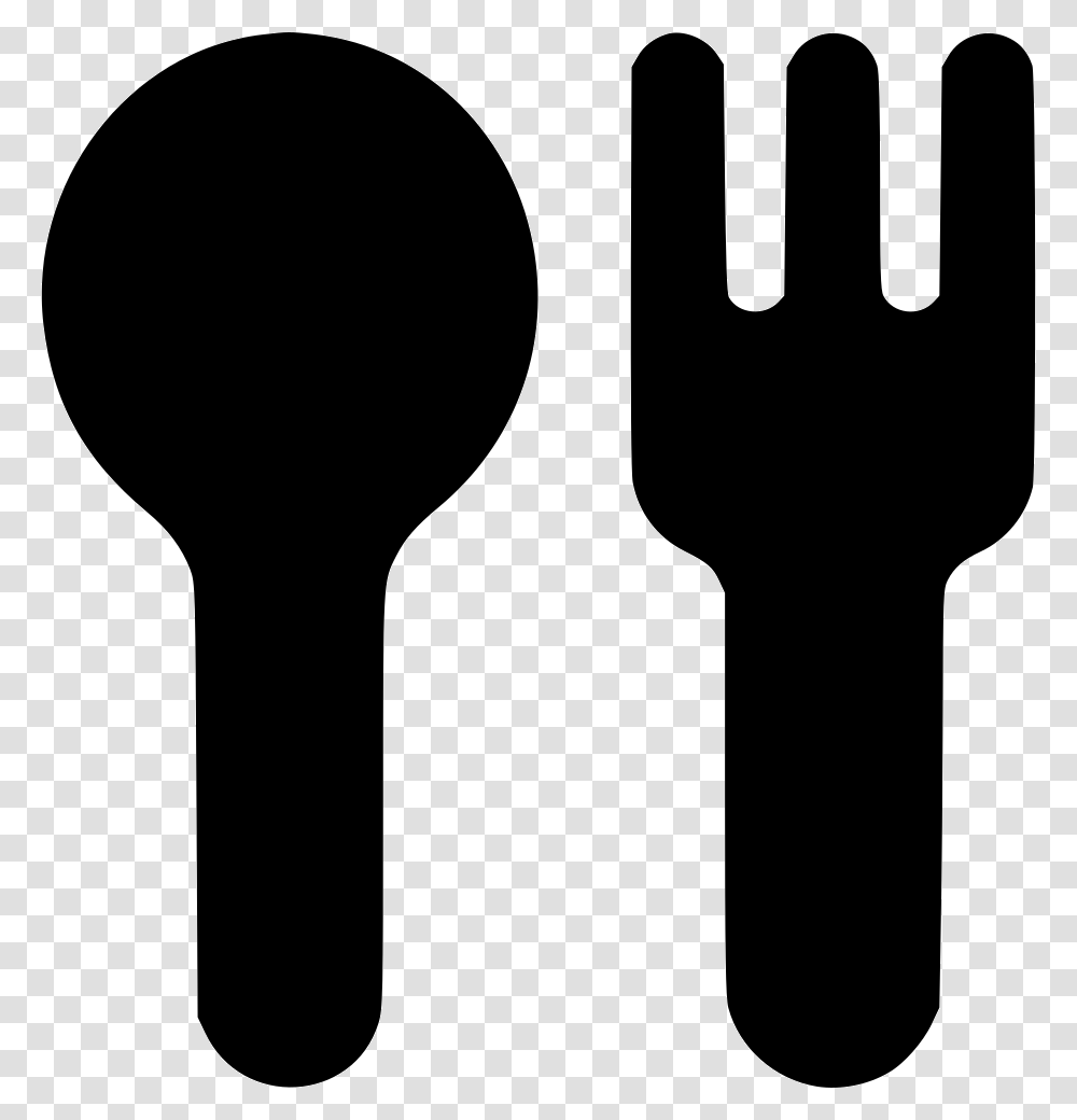 Baby Spoon Amp Fork White Icon, Cutlery Transparent Png