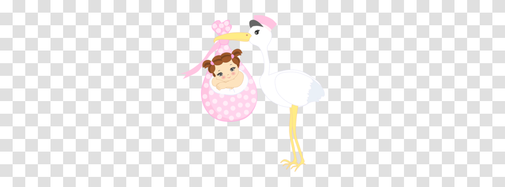 Baby Stork Girls, Bird, Animal, Snowman, Nature Transparent Png