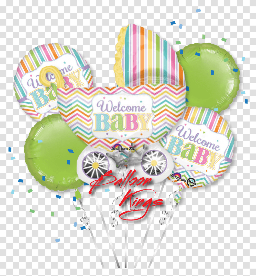Baby Stroller Brights Bouquet, Ball, Balloon Transparent Png