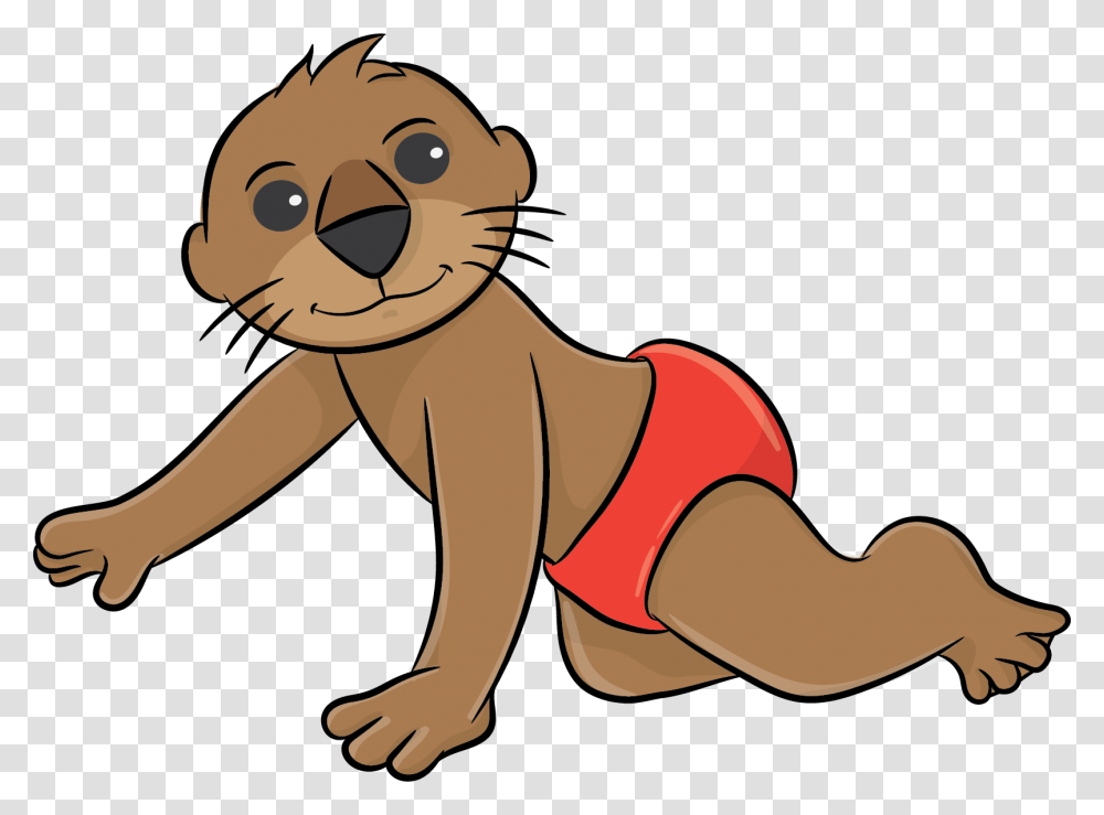 Baby Swim Lessons Charlotte Area Little Otter Swim School, Crawling, Toy, Mammal, Animal Transparent Png