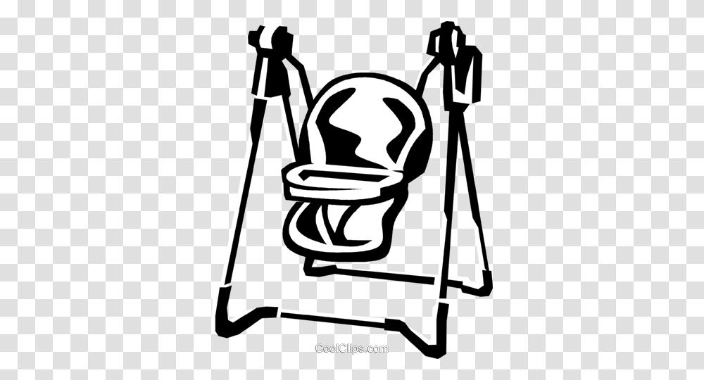 Baby Swing Royalty Free Vector Clip Art Illustration, Tripod, Cowbell, Sport, Sports Transparent Png