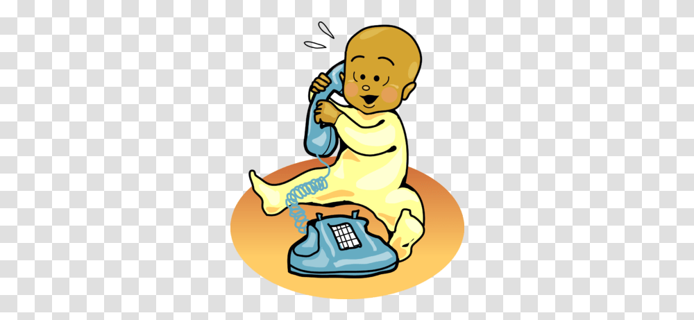 Baby Talking Baby Talking On Phone Clipart, Electronics, Dial Telephone Transparent Png