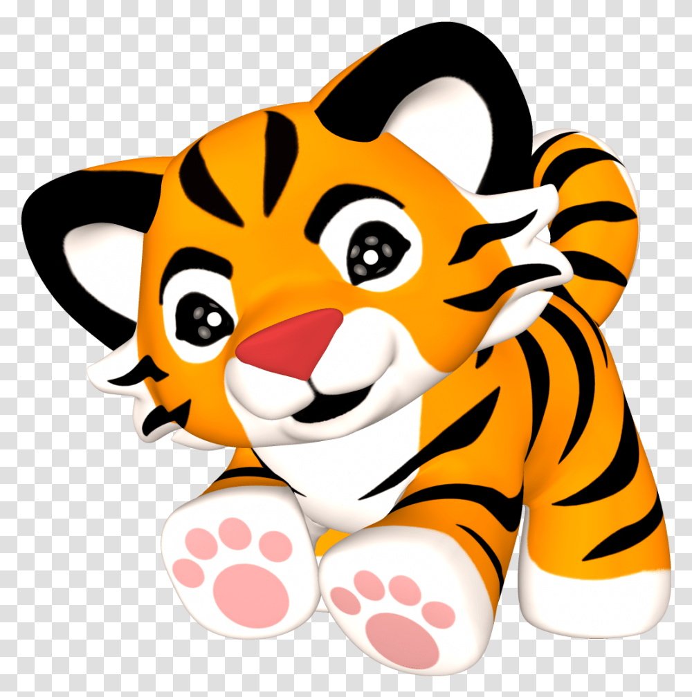 Baby Tiger Clipart, Toy, Animal, Outdoors Transparent Png