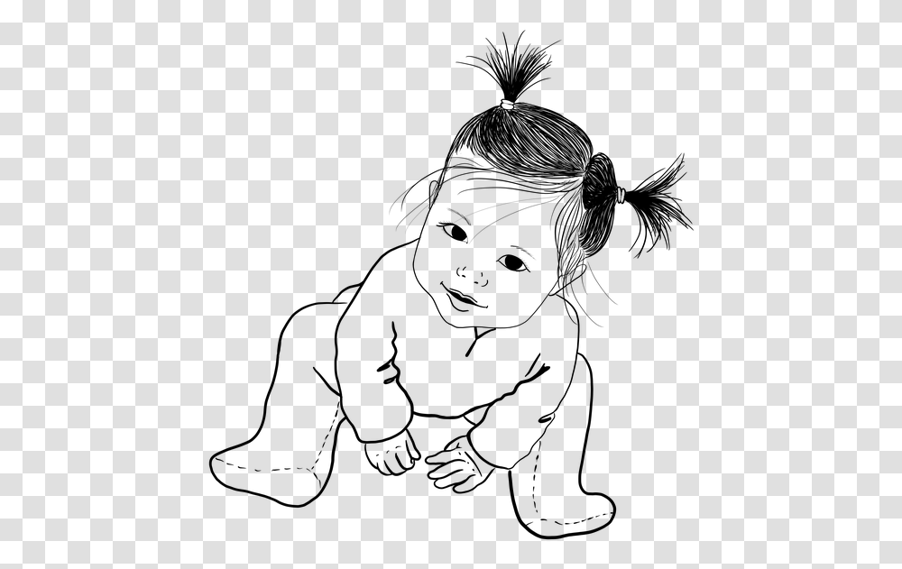 Baby Toddler Cute Child Infant Children Adorable Desenho Para Colorir Tumblr Bebe, Gray, World Of Warcraft Transparent Png