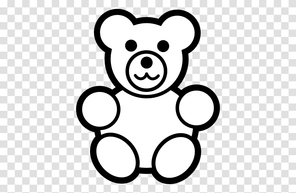 Baby Toys Clipart In Black And White Clip Art, Stencil, Teddy Bear, Rattle Transparent Png