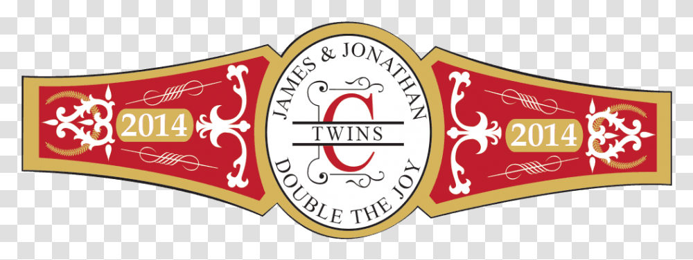 Baby Twins Cigar Band Template Cigar Label, Logo, Alphabet Transparent Png