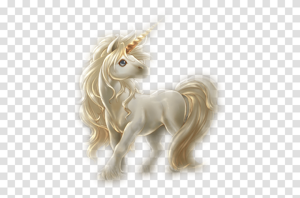 Baby Unicorn, Figurine, Horse, Mammal Transparent Png
