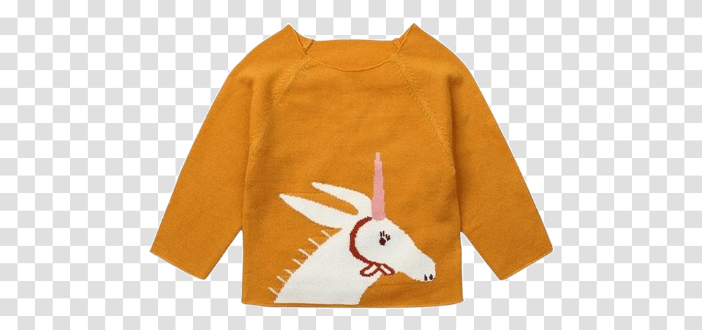 Baby Unicorn Knitted Sweater Giraffe, Apparel, Fleece, Sweatshirt Transparent Png