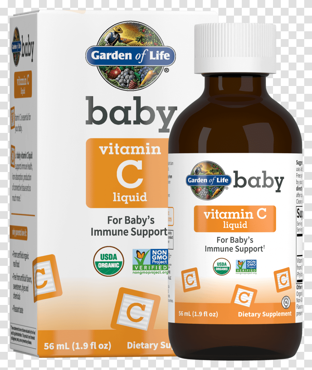 Baby Vitamin C Liquid, Label, Flyer, Food Transparent Png