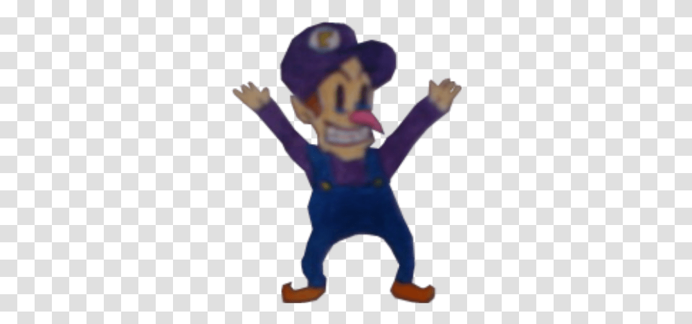 Baby Waluigi Image Cartoon, Person, Figurine, Toy, People Transparent Png