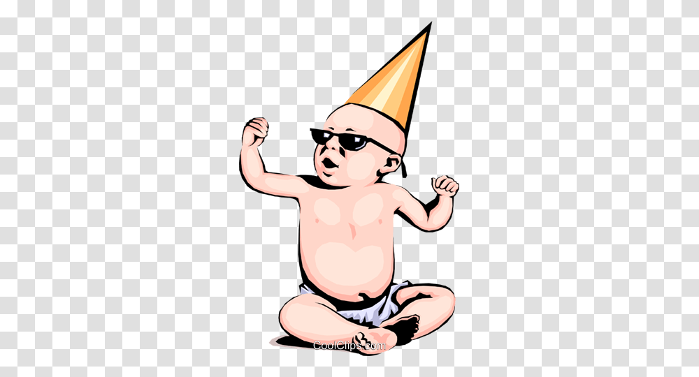 Baby Wearing Sunglasses And Hat Royalty Free Vector Clip Art, Apparel, Accessories, Accessory Transparent Png