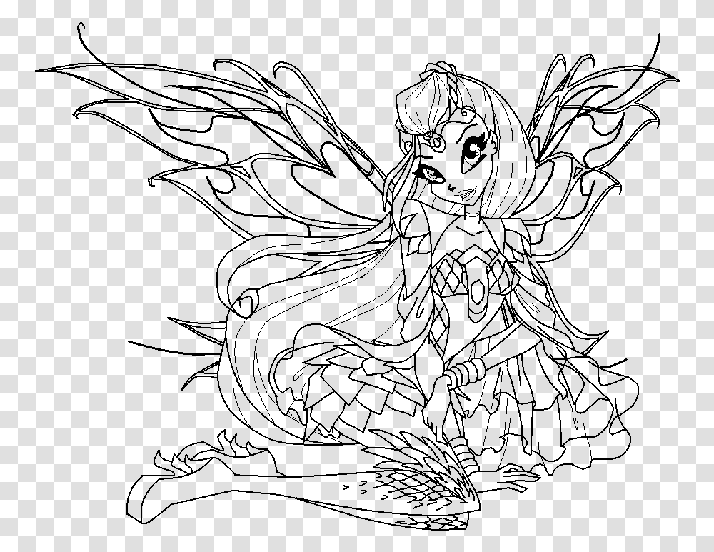 Baby Winx Coloring Pages, Gray, World Of Warcraft Transparent Png