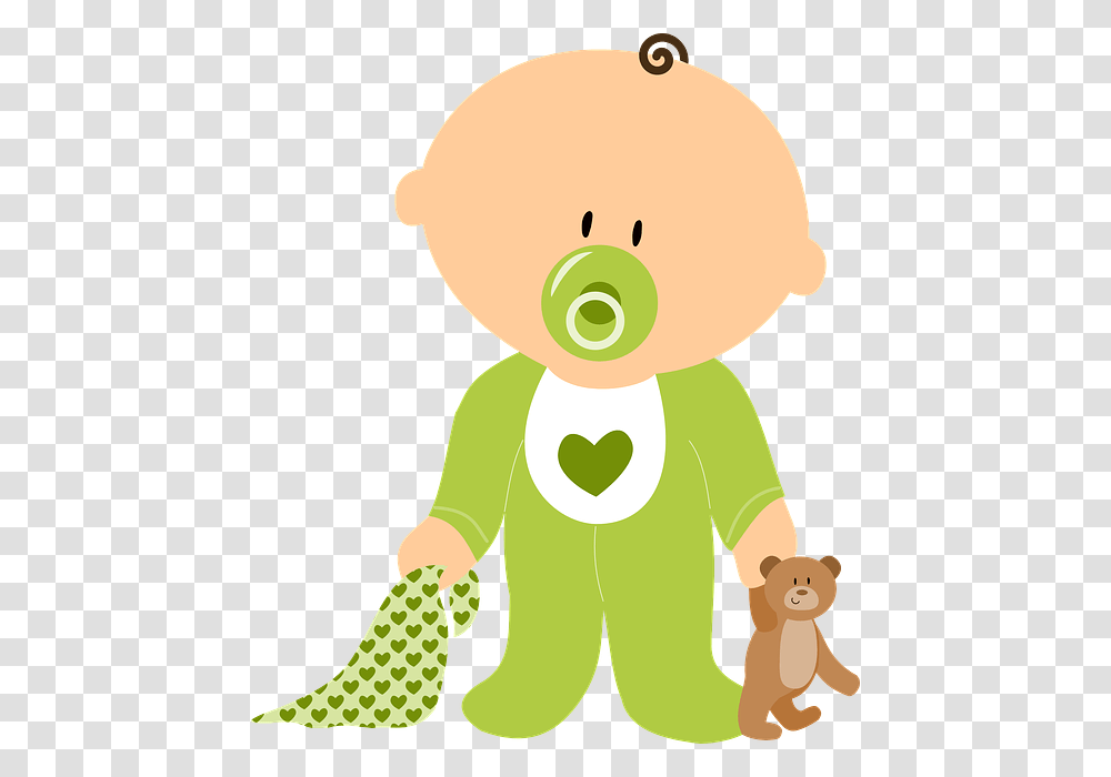 Baby With Pacifier Clipart, Elf, Figurine, Green Transparent Png