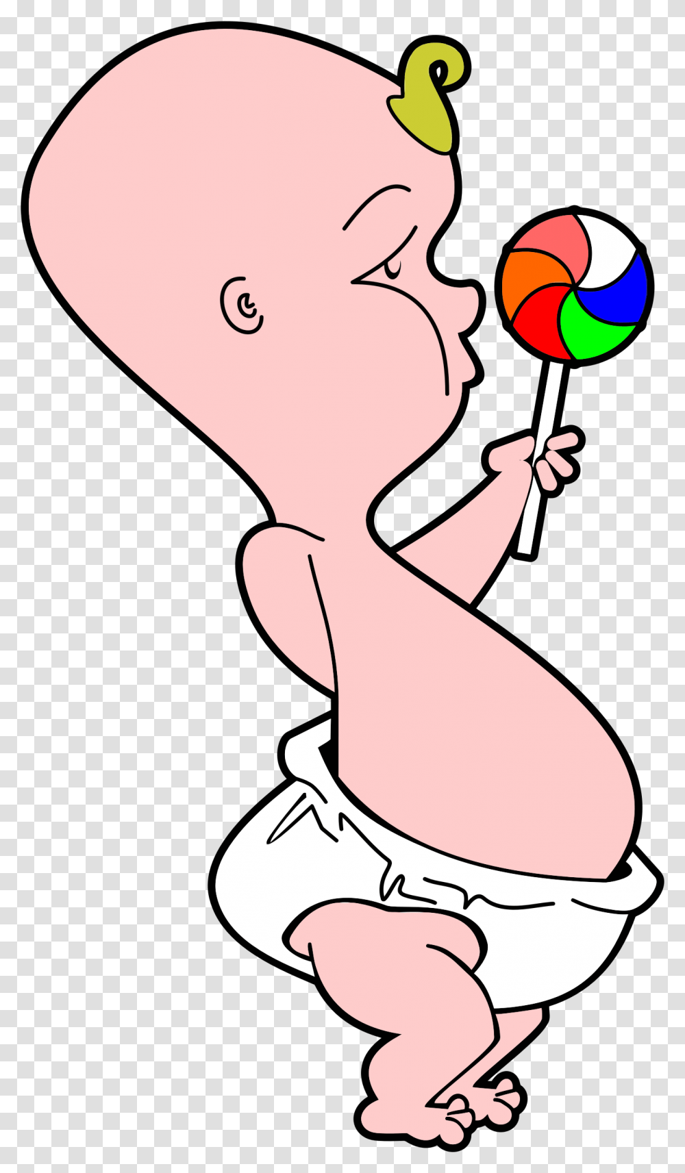 Baby With Pinwheel Lollipop Clip Arts Cartoon Baby With Candy, Food, Head, Kneeling Transparent Png