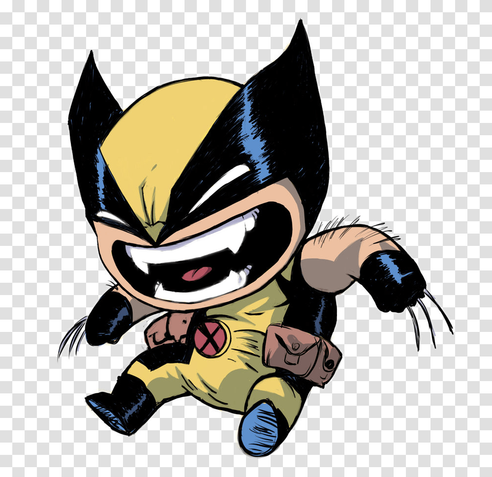 Baby Wolverine Comic Clipart Wolverine Clipart, Helmet, Apparel, Person Transparent Png