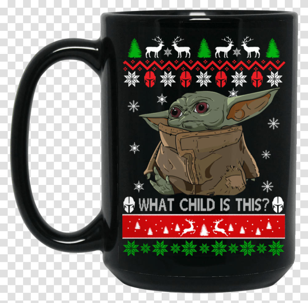 Baby Yoda Christmas Mug Baby Yoda Christmas Sayings, Coffee Cup, Stein, Jug, Beverage Transparent Png