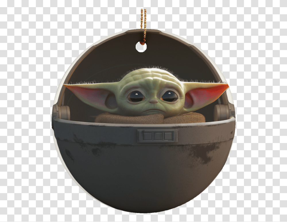 Baby Yoda Floating Pod Christmas Tree Ornament Baby Yoda Floating In A Pod Transparent Png