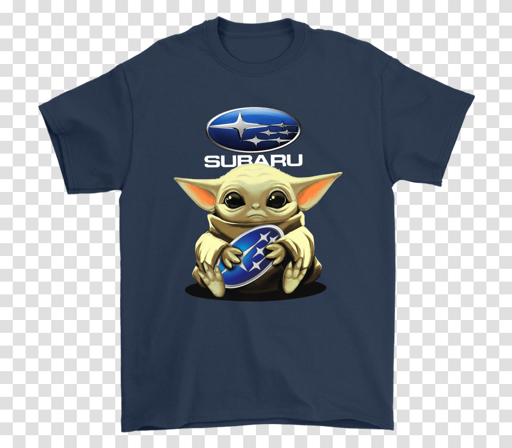 Baby Yoda Hugs The Subaru Car Logo Star Wars Shirts - Teeqq Store Baby Yoda Subaru, Clothing, Apparel, T-Shirt Transparent Png