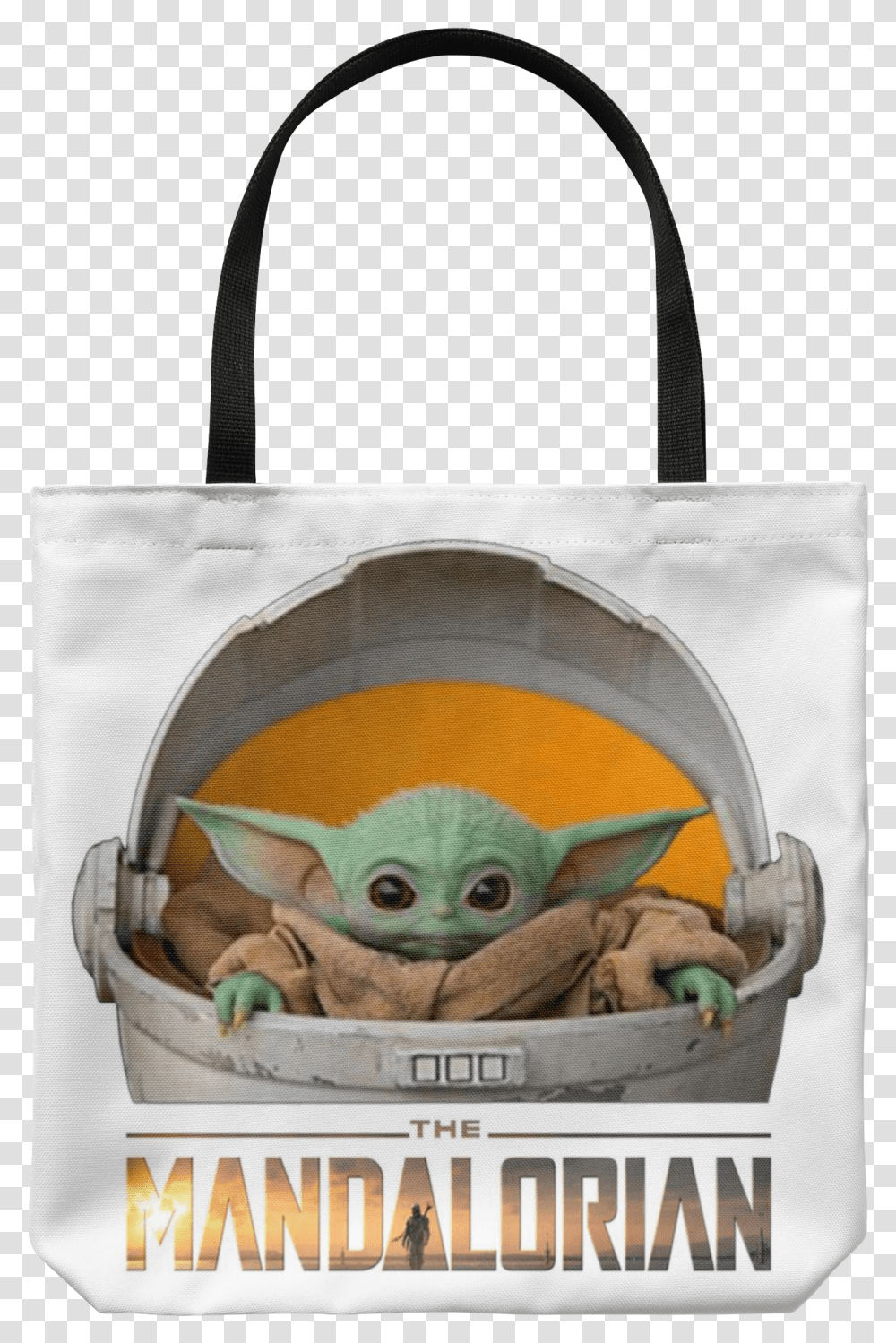 Baby Yoda In Crib, Bag, Person, Human, Tote Bag Transparent Png