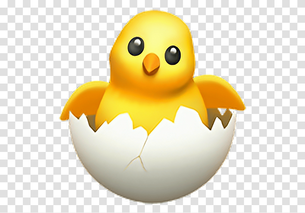 Babychicken Egg Chicken Sticker Apple Hatching Chick Emoji, Animal, Toy, Food, Bird Transparent Png