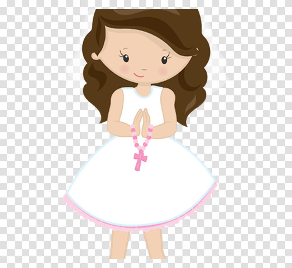 Babyface 66 Communion Baptism Invitations With Clipart 1st Communion Clipart, Doll, Toy, Person, Human Transparent Png