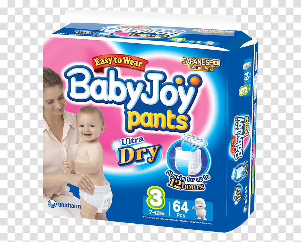 Babyjoy Pants Diaper Baby Joy Diapers, Person, Human, Flyer, Poster Transparent Png