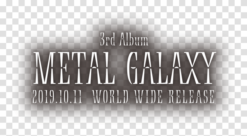 Babymetal 3rd Album Metal Galaxy Parallel, Label, Plaque, Alphabet Transparent Png