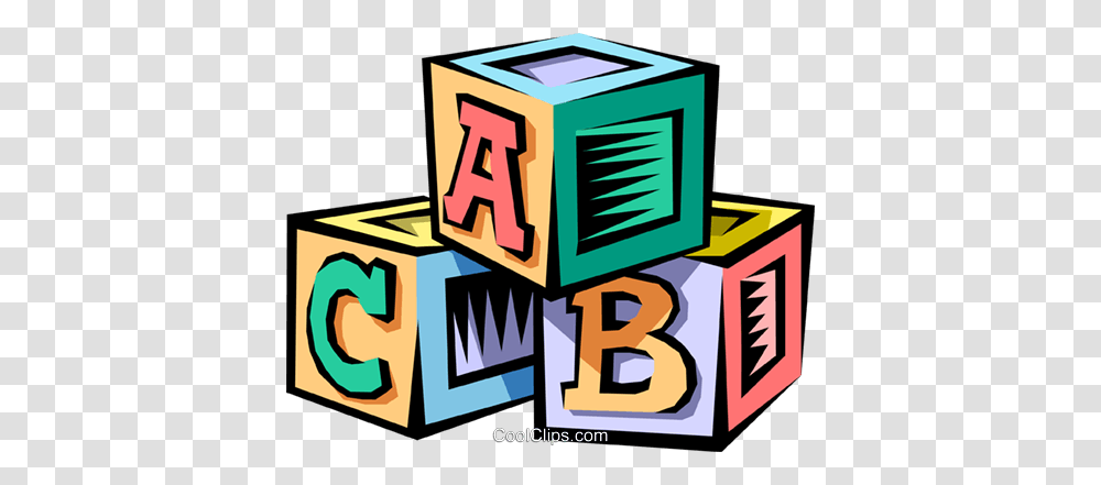Babys Blocks Royalty Free Vector Clip Art Illustration, Number, Alphabet Transparent Png
