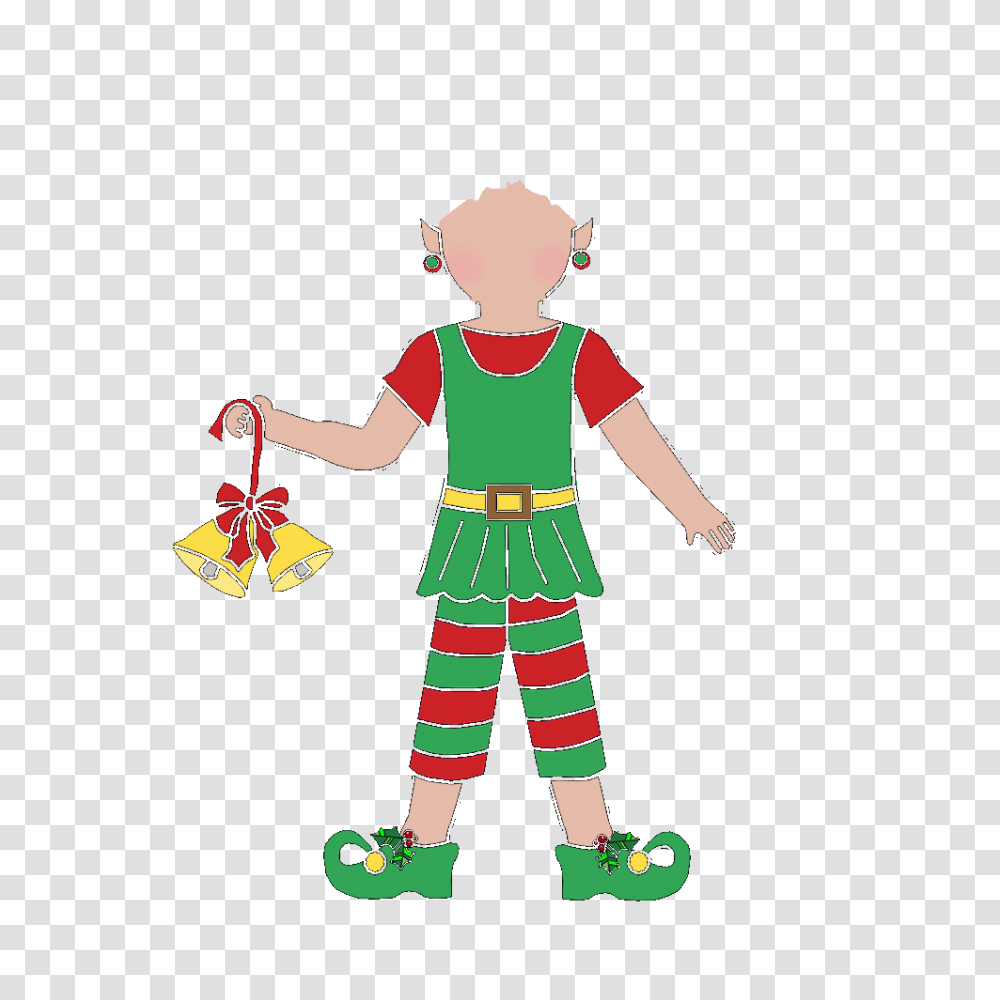 Babys First Christmas Clipart Girl Elf, Person, Human, Costume Transparent Png