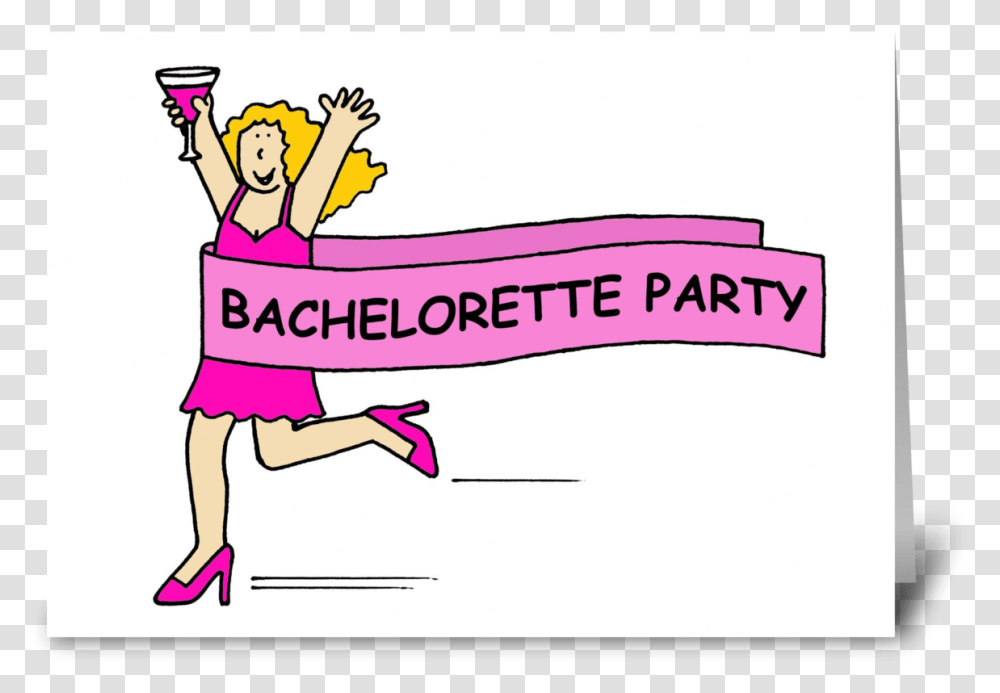 Bachelorette Party Invitation Girls Night Out Cartoon, Banner, Word, First Aid Transparent Png