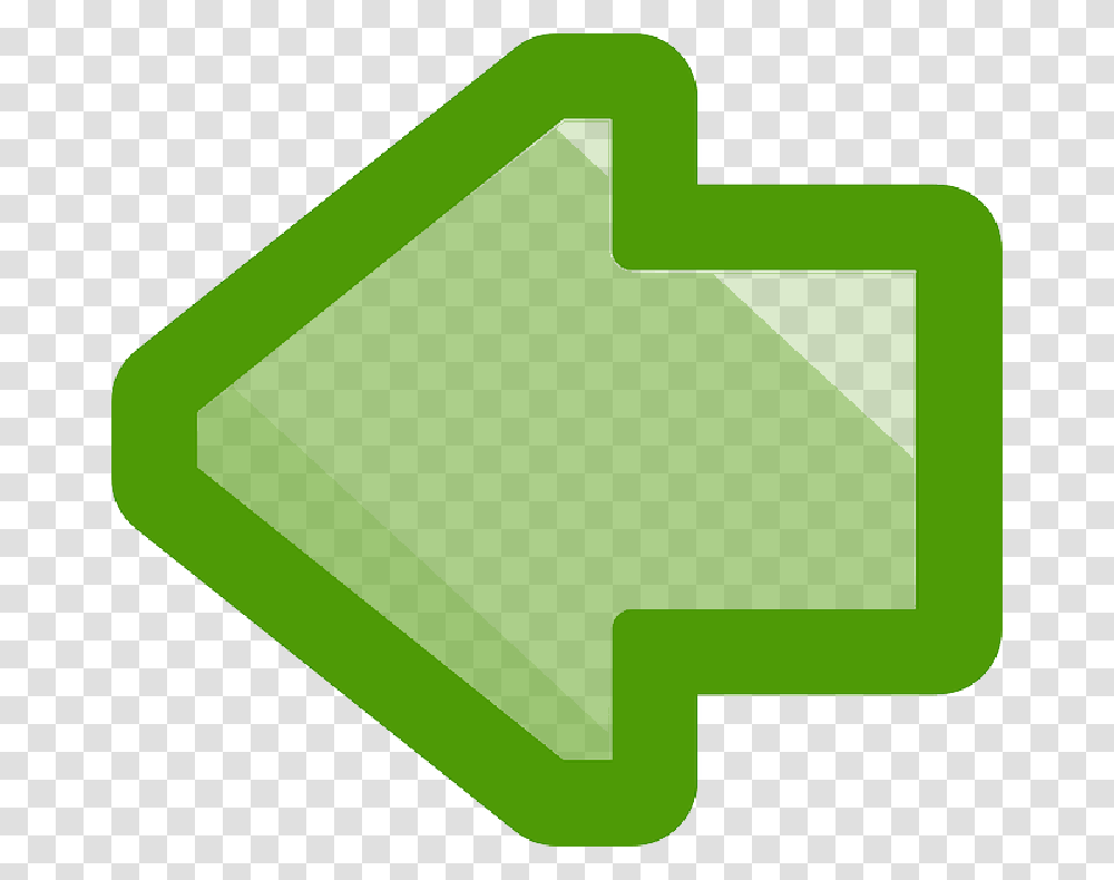 Back Green Flat Icon Left Right Arrow Cartoon, First Aid, Label, Gemstone Transparent Png
