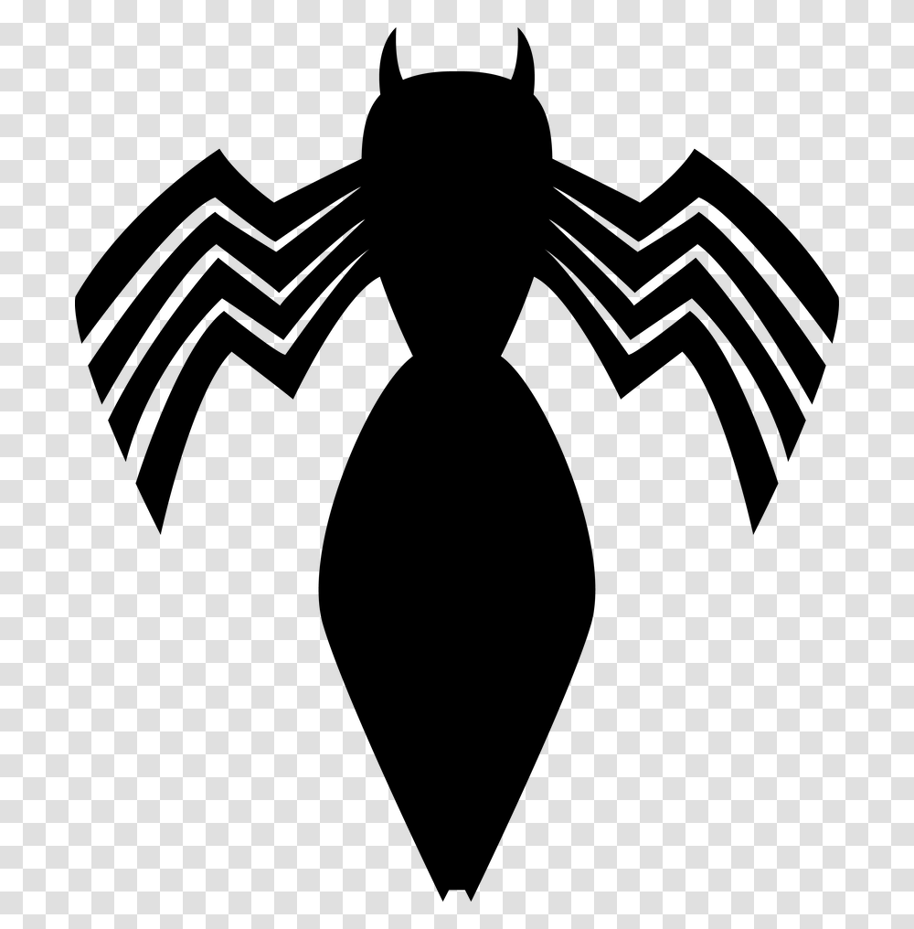 Back In Black Black Suit Spiderman Symbol, Gray, World Of Warcraft Transparent Png