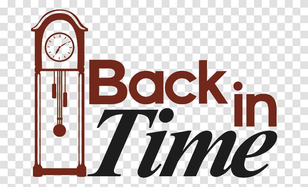 Back In Time Logo Quartz Clock, Maroon, Trademark, Home Decor Transparent Png