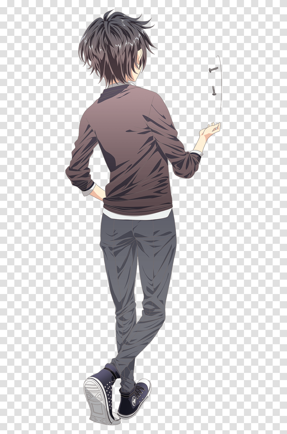 Back Of Boy Sketch, Sleeve, Long Sleeve, Person Transparent Png