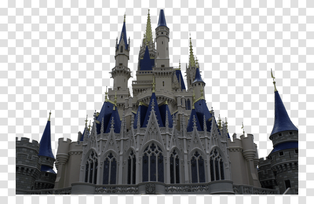 Back Of Cinderella Castle Disney World, Spire, Tower, Architecture, Building Transparent Png