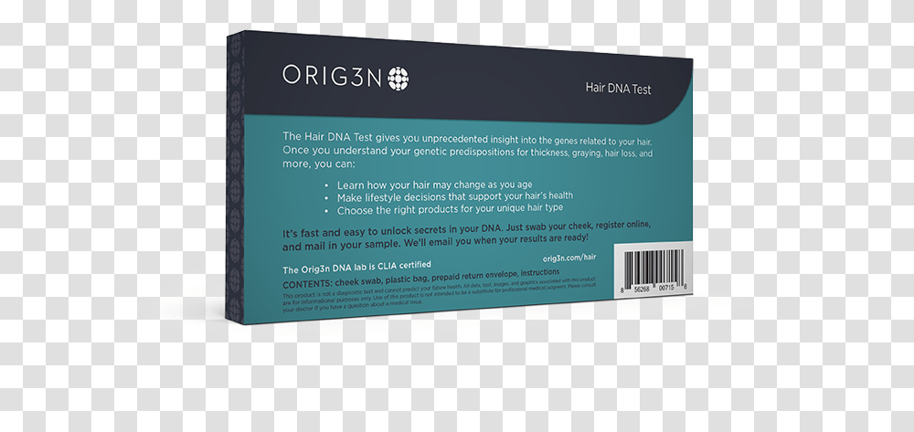 Back Of Hair Dna TestClass Box, Business Card, Paper, File Transparent Png