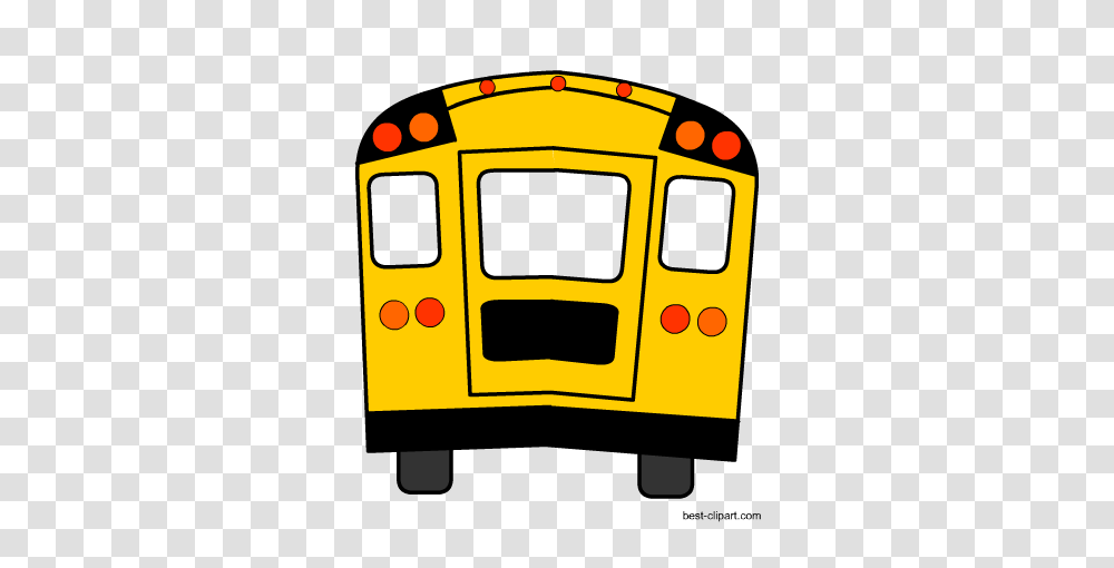 Back Of School Bus Clipart, Vehicle, Transportation Transparent Png