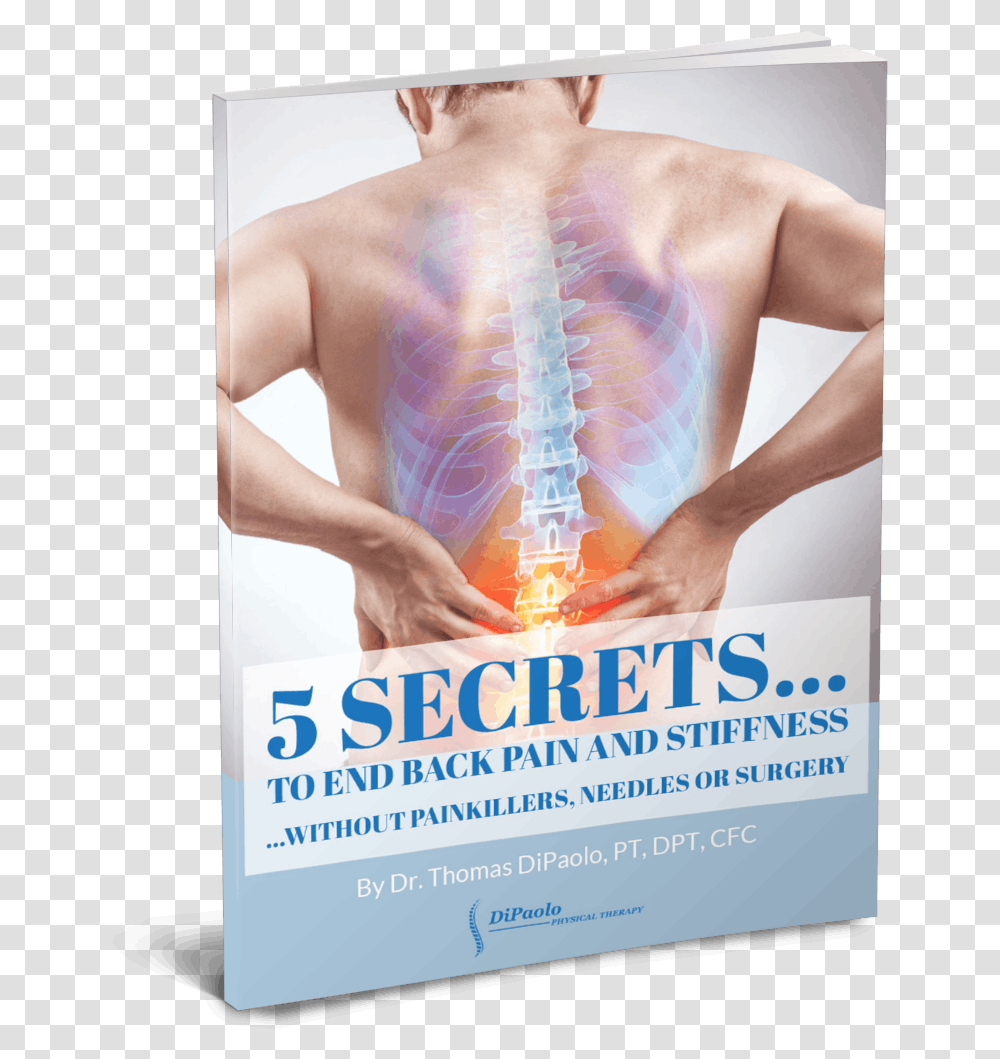 Back Pain Clipart Middle Back Pain, Person, Human, Poster, Advertisement Transparent Png