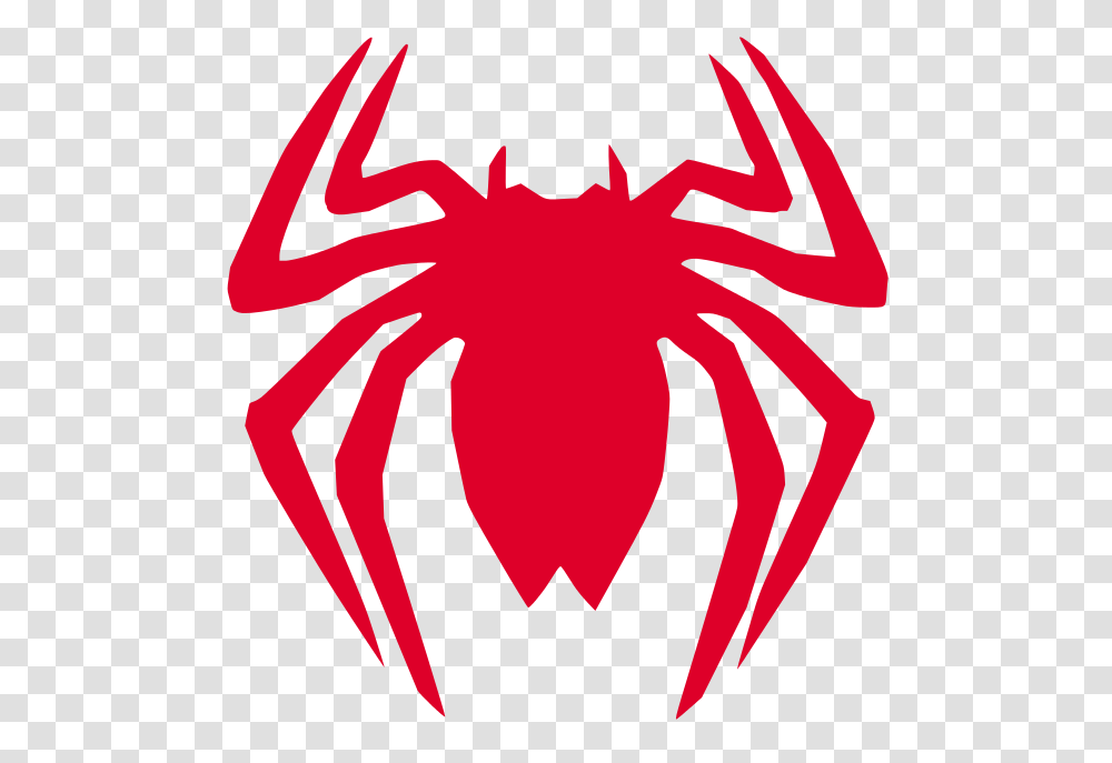 Back Spider Symbol Spider Man, Animal, Sea Life, Crawdad Transparent Png