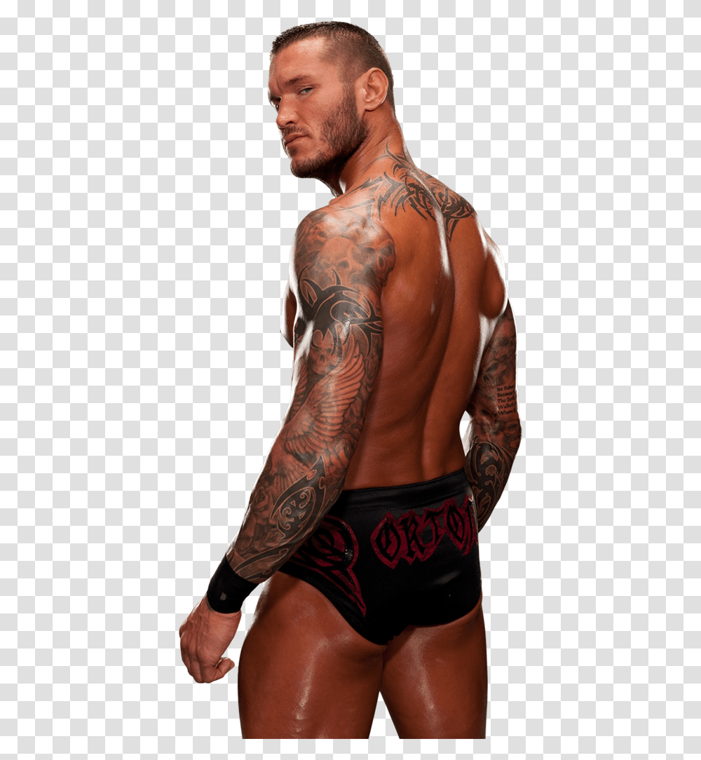 Back Tattoo Wwe Randy Orton, Skin, Person, Human, Arm Transparent Png