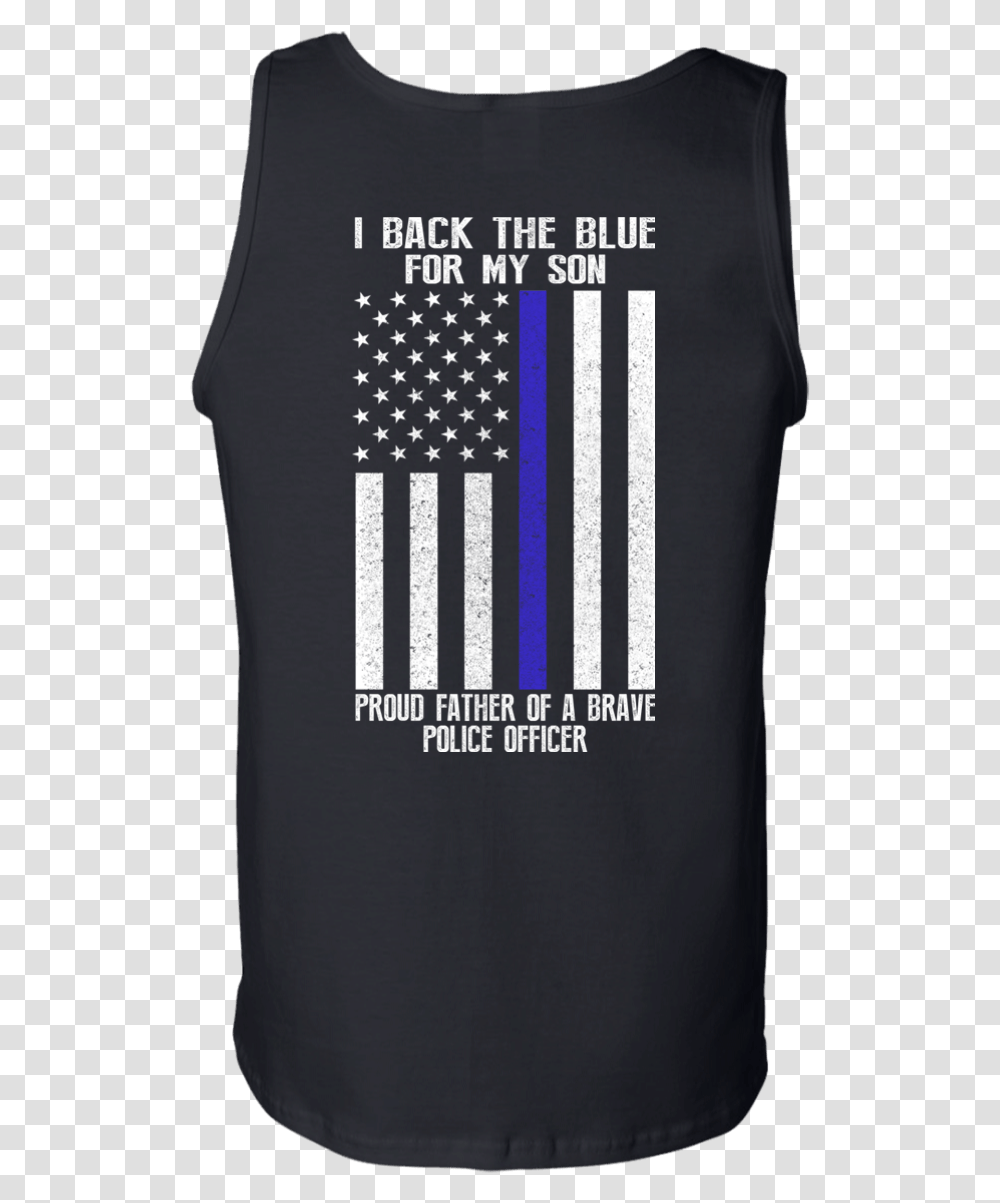 Back The Blue For My, Apparel, Sleeve, T-Shirt Transparent Png