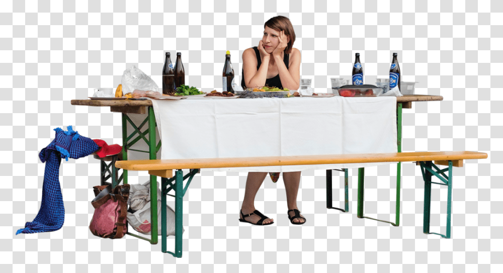 Back To Our People Office Sitting Clip Art Library People At Picnic Table, Person, Bottle, Tablecloth, Beverage Transparent Png