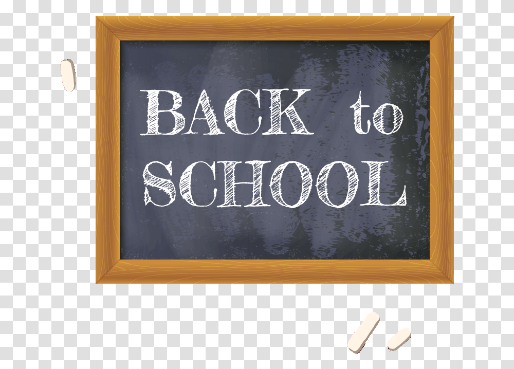 Back To School Chalkboard Sign, Blackboard, Poster, Advertisement Transparent Png