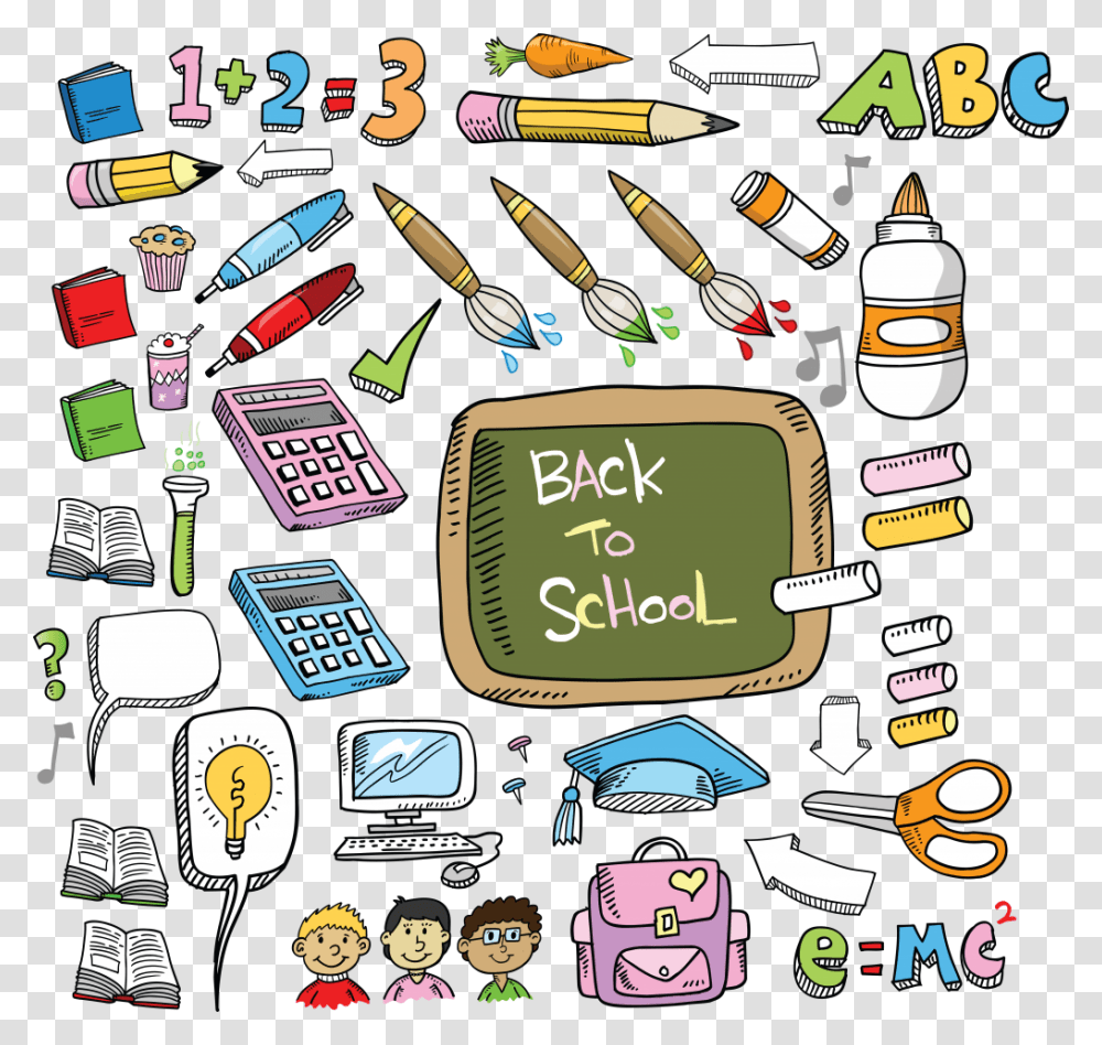 Back To School Doodle, Label, Alphabet, Outdoors Transparent Png