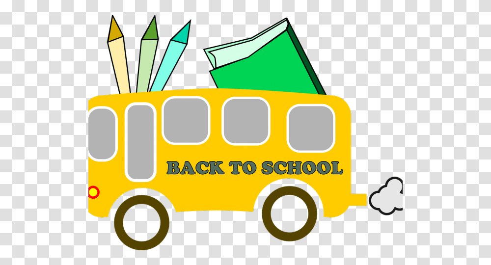 Back To School Free Clipart, Van, Vehicle, Transportation, Bus Transparent Png