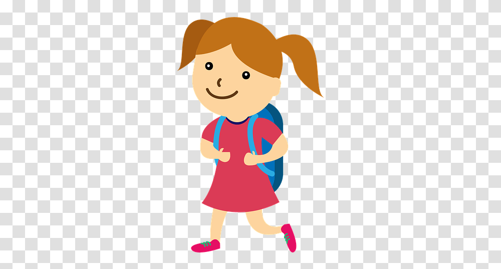 Back To School Girl, Person, Human, Baby, Face Transparent Png